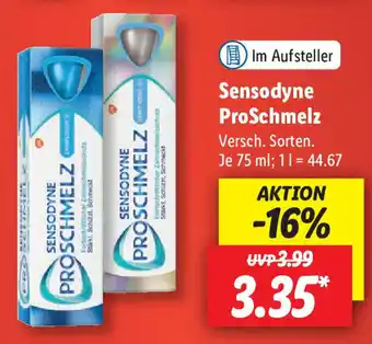 Lidl Sensodyne ProSchmelz 75 ml Angebot