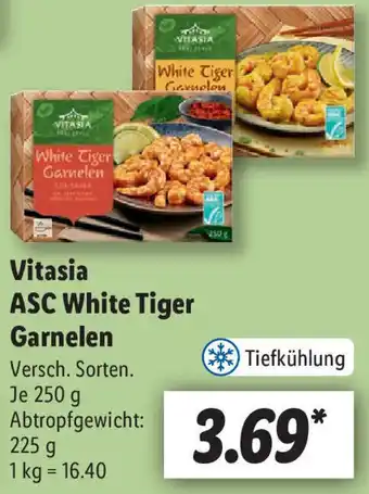 Lidl Vitasia ASC White Tiger Garnelen 250 g Angebot