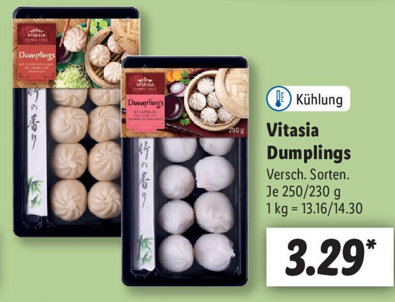 Vitasia Dumplings 250/230 g Angebot bei Lidl