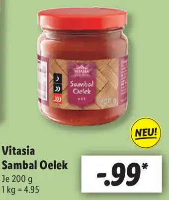 Lidl Vitasia Sambal Oelek 200 g Angebot