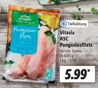 Lidl Vitasia ASC Pangasiusfilets 600 g Angebot