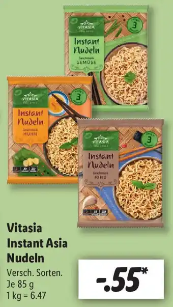 Lidl Vitasia Instant Asia Nudeln 85 g Angebot