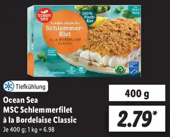 Lidl Ocean Sea MSC Schlemmerfilet à la Bordelaise Classic 400 g Angebot