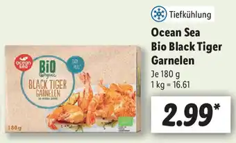 Lidl Ocean Sea Bio Black Tiger Garnelen 180 g Angebot