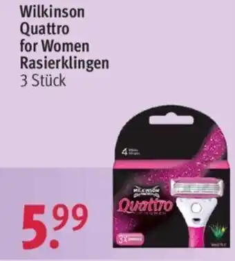 Rossmann Wilkinson Quattro for Women Rasierklingen Angebot