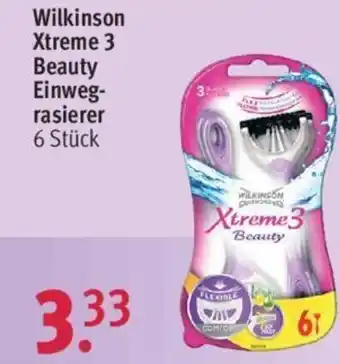 Rossmann Wilkinson Xtreme 3 Beauty Einwegrasierer Angebot