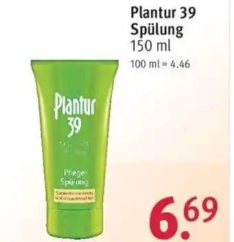 Rossmann Plantur 39 Spülung 150ml Angebot