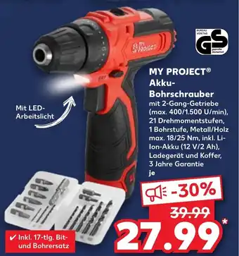 Kaufland My Project Akku Bohrschrauber Angebot