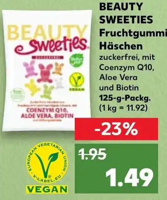 Kaufland Beauty Sweeties Fruchtgummi Häschen 125 g Packg. Angebot