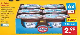 Netto Marken-Discount Dr. Oetker Wolkchen 6*125g Angebot