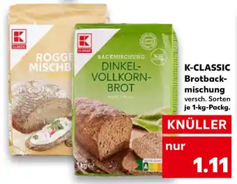 Kaufland K-Classic Brotbackmischung 1 kg Packg. Angebot