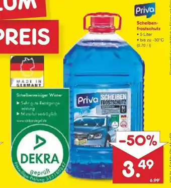 Netto Marken-Discount Priva Scheibenfrostschutz 5L Angebot