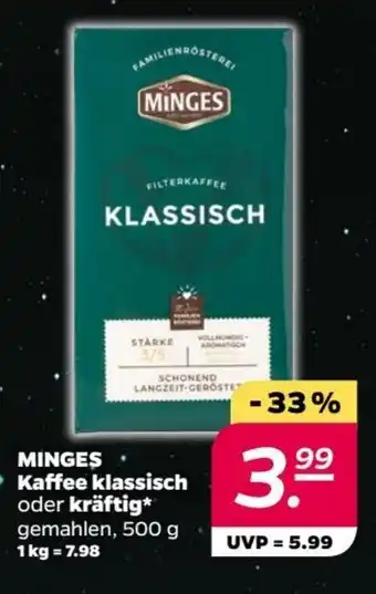 NETTO Minges Kaffee 500g Angebot