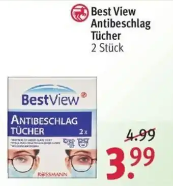 Rossmann Best View Antibeschlag Tücher 2 Stück Angebot