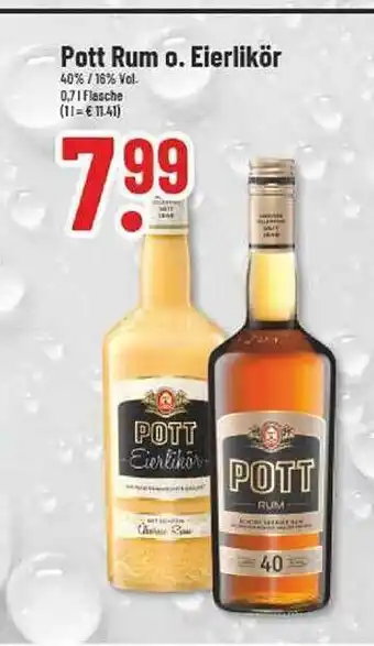 trinkgut Pott rumm oder eierlikör Angebot