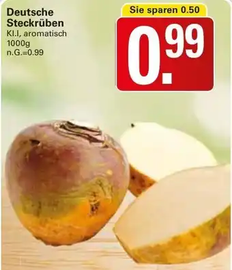 WEZ Deutsche Steckrüben 1000g Angebot