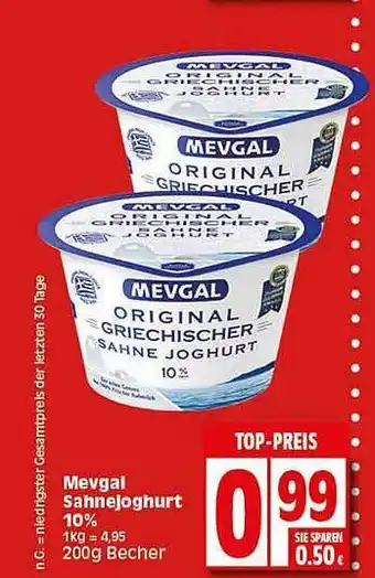 Elli Markt Mevgal sahnejoghurt 10% Angebot