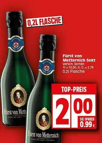 Elli Markt Fürst von metternich sekt Angebot