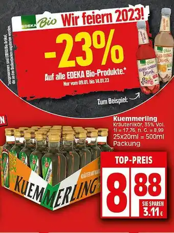 Elli Markt Küemmerling kräuterlikör Angebot