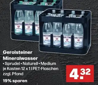 Handelshof Gerolsteiner Mineralwasser 12x1 L PET Flaschen Angebot