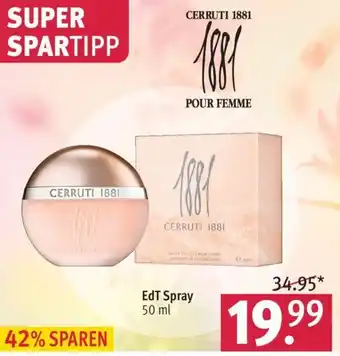 Rossmann Cerruti 1881 Pour Femme EdT Spray 50 ml Angebot