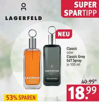 Rossmann Lagerfeld Classic oder Classic Grey EdT Spray 100 ml Angebot