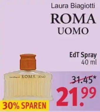 Rossmann Laura Biagiotti Roma Uomo EdT Spray 40 ml Angebot