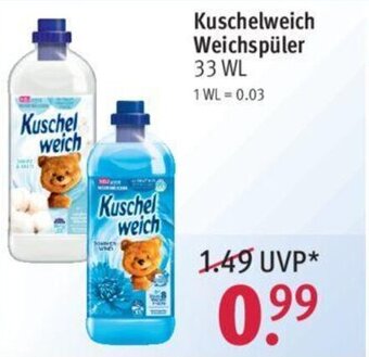 Rossmann Kuschelweich Weichspüler 33 WL Angebot