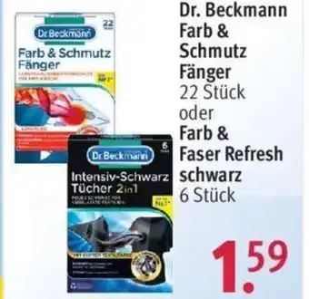 Rossmann Dr. Beckmann Farb & Schmutz Fänger 22 Stück oder Frab 7 Faser Refresh schwarz 6 Stück Angebot