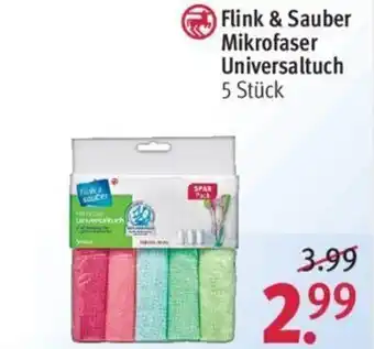 Rossmann Flink & Sauber Mikrofaser Universaltuch 5 Stück Angebot