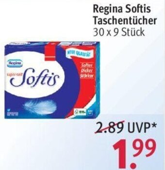 Rossmann Regina Softis Taschentücher 30 x 9 Stück Angebot