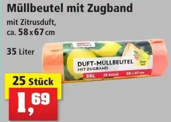 Thomas Philipps Müllbeutel mit Zugband 35 Liter Angebot