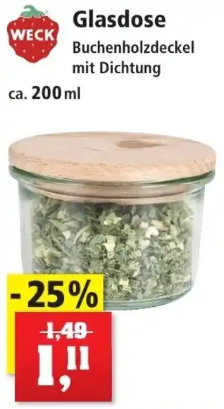 Thomas Philipps Weck Glasdose ca. 200 ml Angebot