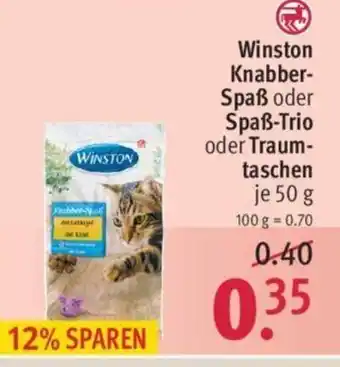 Rossmann Winston Knabber Spaß oder Spaß Trio oder Traumtaschen 50g Angebot