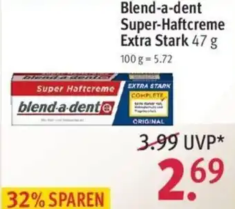 Rossmann Blend a dent Super Haftcreme Extra Stark 47g Angebot