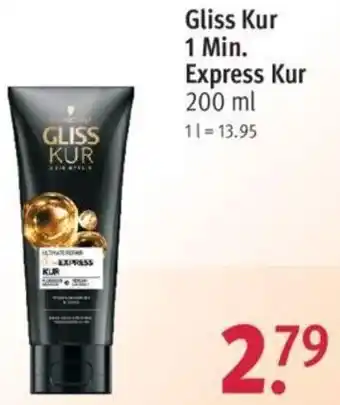 Rossmann Gliss Kur 1 Min. Express Kur 200 ml Angebot