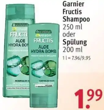 Rossmann Garnier Fructis Shampoo 250 ml oder Spülung 200 ml Angebot