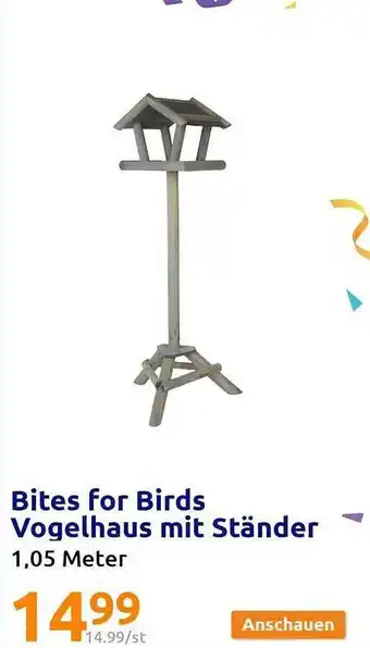 Action Bites for birds vogelhaus mit ständer Angebot