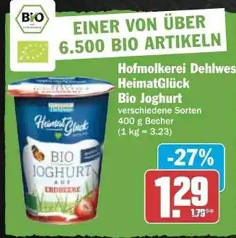 dodenhof Hofmolkerei dehlwes heimatglück bio joghurt Angebot