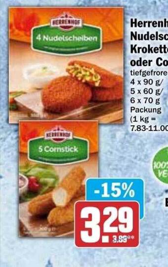 dodenhof Nudelscheiben kroketten oder cornstick Angebot