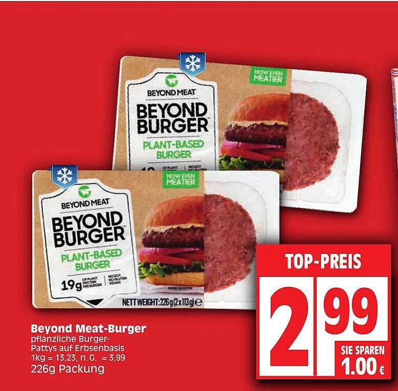Beyond meatburger Angebot bei Edeka