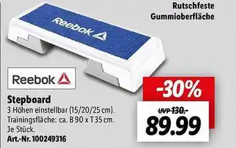 Lidl Stepboard reebok Angebot