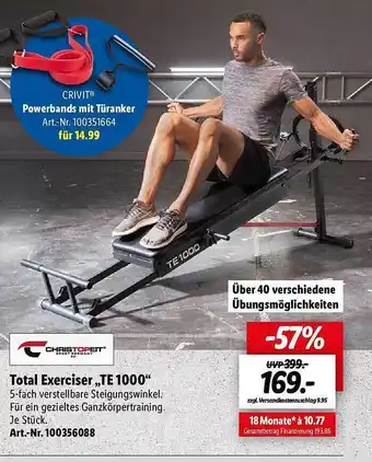 Lidl Total exerciser „te 1000” christopeit Angebot