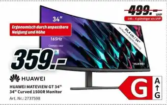MediaMarkt Huawei mateview gt 34 Angebot