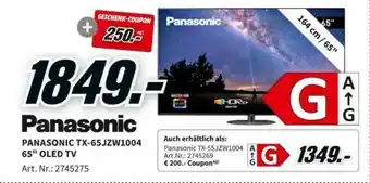 MediaMarkt Panasonic tx-65jzw1004 65 Angebot