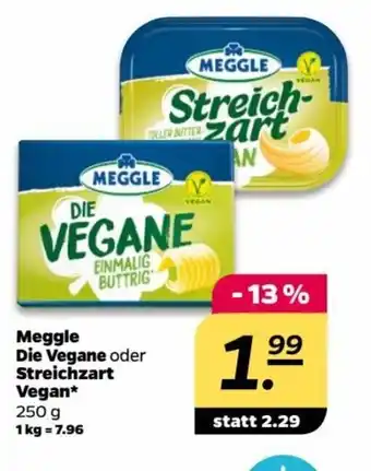 NETTO Meggle Die Vegane o. Streichzart Vegan 250g Angebot