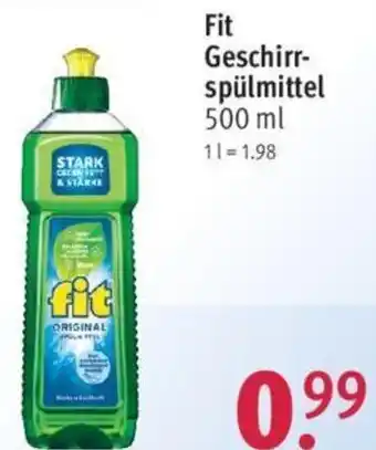 Rossmann Fit Geschirrspülmittel 500 ml Angebot