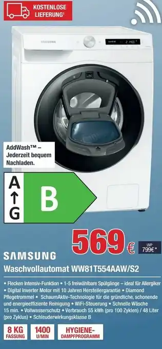 Electroplus Samsung Waschvollautomat WW81T554AAW/S2 Angebot