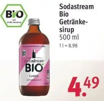 Rossmann Sodastream Bio Getränkesirup 500 ml Angebot