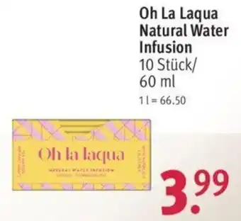 Rossmann Oh La Laqua Natural Water Infusion 10 Stück/60 ml Angebot